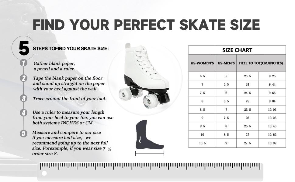 Unisex Roller Skates Double Row Four Wheels High-top Roller Skates Lightning Pattern for Beginners Womens Mens Boys and Girls