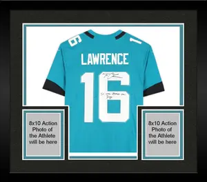 Framed Trevor Lawrence Jacksonville Jaguars Autographed Teal Nike Limited Jersey with "It Was Always the Jags" Inscriptions - Fanatics Authentic Certified