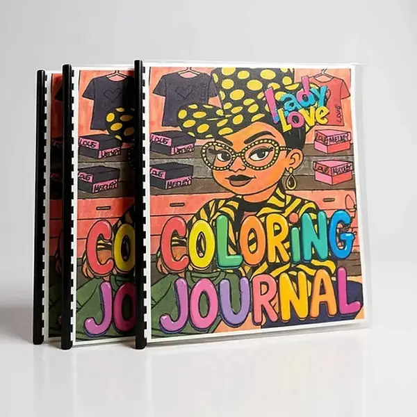 Lady Love Coloring Journal by Rudeboyz Artworks