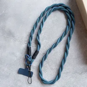 Phone Lanyard with Card Holder, Braided Rope Fashion Crossbody Strap, Anti-Loss Durable Chain, Universal Phone Case Cord