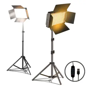 USB Powered 10-Inch LED Ring Light with Tripod, Soft Fill Light with 4.7ft Stand, Fill Light for Live Streaming, Photography & Vlogging, Phone, Studio Video Lighting