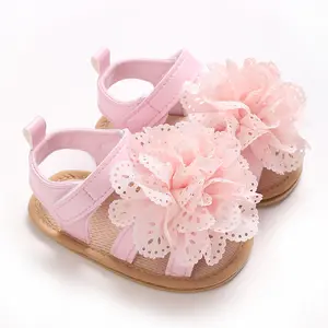 Baby Girl Sandals, Plaid/Flower Non-slip Summer Flats Toddler Shoes for Casual Daily