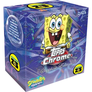 2025 Topps Chrome Spongebob Squarepants 25th Anniversary Sapphire Edition