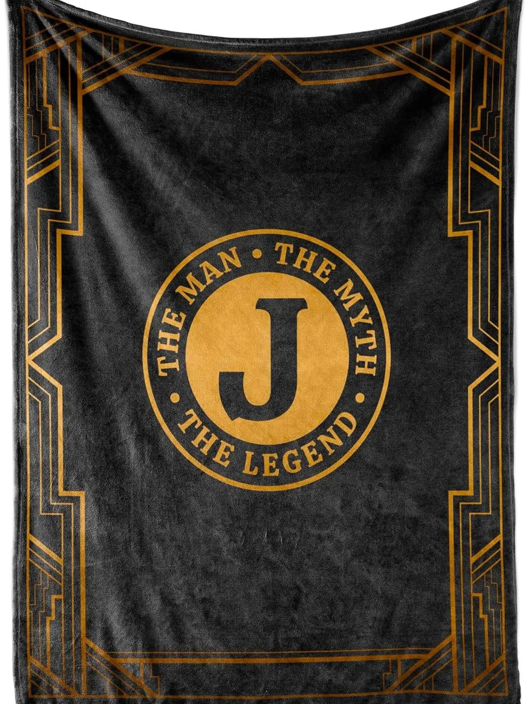 InnoBeta Gifts for Men, Initial Mens Gifts for Him, Birthday Gift Ideas, Mens Blanket, Flannel Throw Blanket Gift for Dad, Grandpa, Husband
