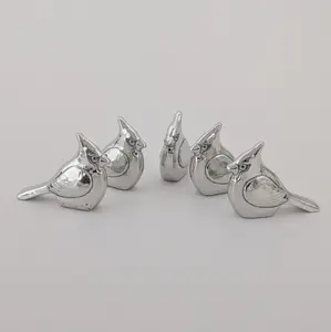 Set of 5 Pewter Cardinal Keepsakes — Standing Pocket Tokens of Comfort and Remembrance