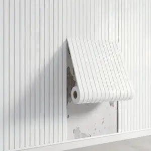 3D Wooden Wall Panel, 15.74" x 118.11" - Self-Adhesive Vinyl, Thick & Durable, Natural Wood Texture, Easy to Install for DIY Projects, Perfect for Walls, Ceilings, and Curved Edges, DIY Wall Decor | Modern Wall Art, Wall Decor, Wall Panels Roll