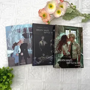 Breath Mints Battle Scars Aesthetic Hardcover Book – Dark Romance Dystopian Enemies to Lovers, Dramione Fanmade with Bookmark, Gift For Book Lovers