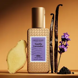 SCENT STAMP #006 Vanilla Lavender EDP - Soothing Floral & Sweet Vanilla Perfume, Elegant Gourmand Vibe, 0.68 fl.oz