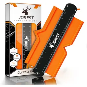 Contour Gauge with Lock (10 Inch), Gifts Ideas for Men Dad Carpenter Handyman, Profile Tool for Tile Flooring, Carpet laying, Woodworking, Measuring Angle/Shape/Outline/Edge