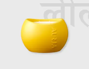 Aurja Lila Candle: Bergamot + Ginger + Vetiver - Smells like bright, shimmery citrus carried through warm, sunlit air - 300g/60+ hr Burn Time