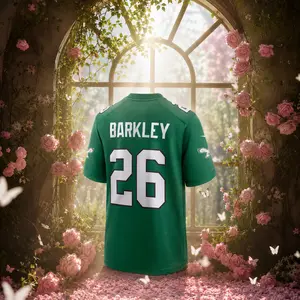 Men's Philadelphia Football Jersey White #26 Player Inspired Game Day Sports Shirt Lightweight Breathable Fan Apparel Adult Sizes