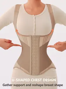 Women's Body Shaper Corset with U-Shaped Chest Support, Waist Cincher, Slimming & Enhancing, Hourglass Figure Design, High Compression Shapewear