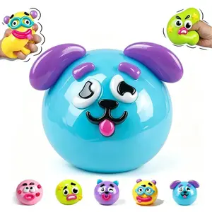 NEW Smushers Squishy, Curiosities Dog Face Swap Squishy Toy, Soft Moldable Cute Slow Rise Squeeze Toy, Relaxing Sensory