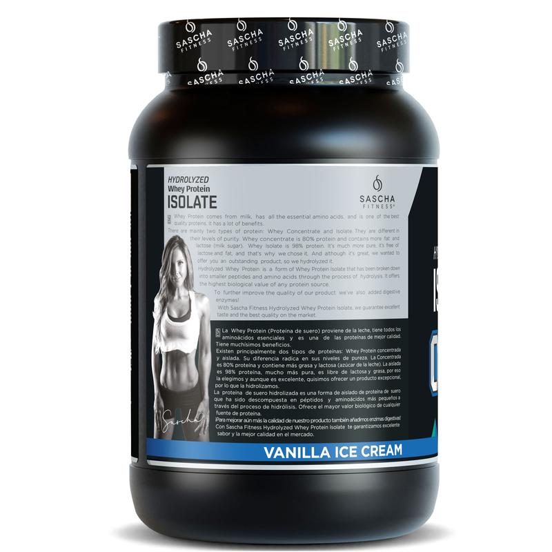 SASCHA FITNESS Hydrolyzed Whey Protein Isolate | Vanilla