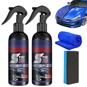 3 in 1 Ceramic Car Coating Spray,Ceramic Coating Top Coat for Cars Fortify Quick Car Wax Polish Spray Waterless Wash & Wax Hydrophobic Polish & Polymer Paint Sealant Detail Protection 16 Fl Oz