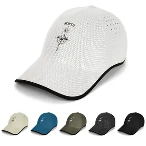 1Pc Seamless Splicing Compass Baseball Cap, Breathable Quick Dry Adjustable Washable Outdoor Hat, Lightweight Portable Casual Sun Cap for All Seasons, Golf, Tennis, Hiking, Travel, Beach and Party, Sports Outdoor Hats