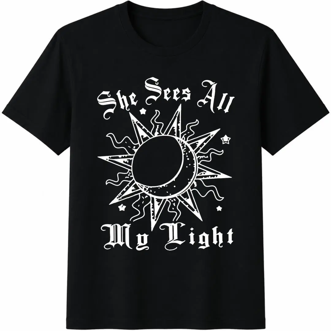 His & Hers Unisex Casual Cotton Graphic Print T-Shirts - Sun And Moon Short-Sleeve Polyester Round-Neck Breathable Sports Tops, Perfect For Summer Outfits