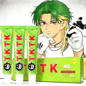 TKTK Tattoo Cream 3-Pack,  40% Deep Numbness Tattoo Soothing Cream, 6-8Hours Professional Tattoo Assistance ToolPainless Cream Waxing & Piercing | BestTattoo Care | 10g