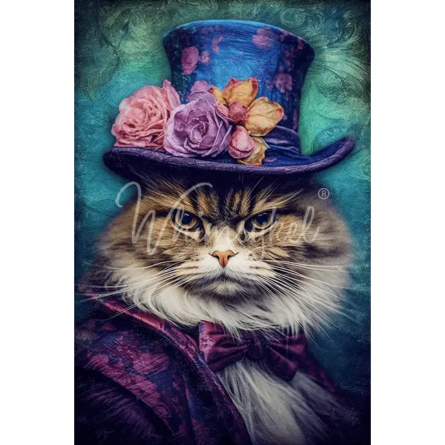 Whimsykel - Sour Puss Decoupage Paper (2 Sizes)