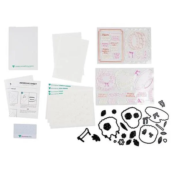 Diamond Press Sweetest Mom Stamp, Die and Stencil Kit