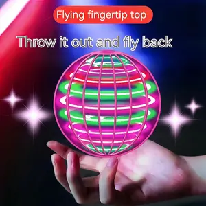 Hover Ball Flying Spinner Toy LED Hand Gesture Control Boomerang Flying Toy Rechargeable Interactive Indoor Outdoor Kids Gift