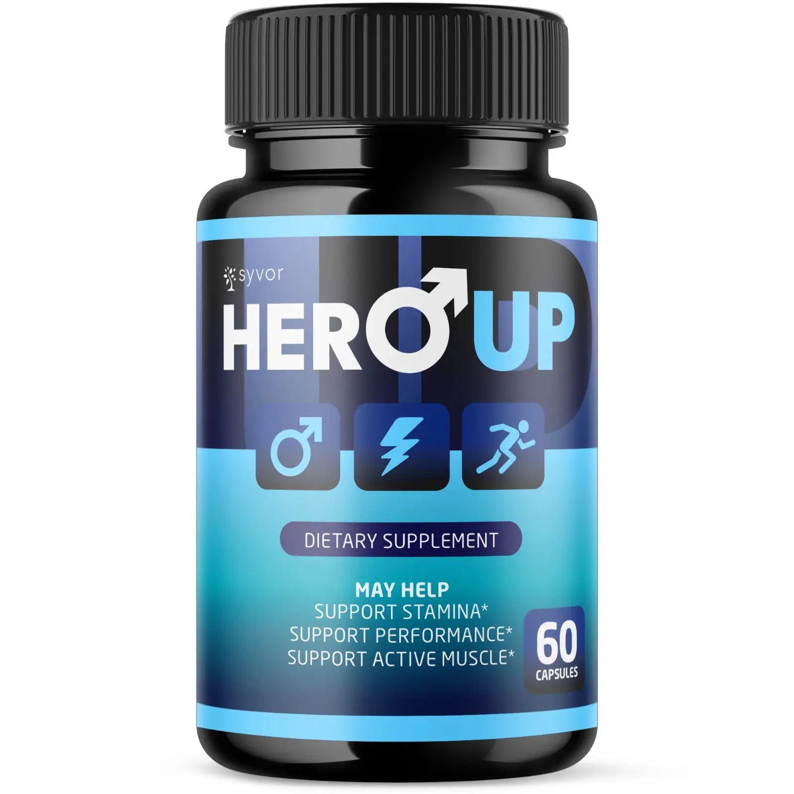 (1 Pack) Hero Up Advanced Max Formula Vitamin Supplement 60 Capsules Natural Ingredients for Daily Health Support