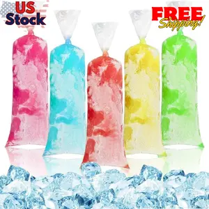 100 Ice Candy Plastic Bags - 4x12
