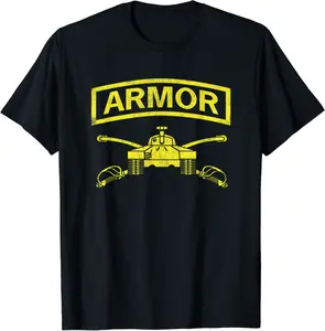 US Army Armor Tab Design with Insignia for 19Kilo Tanker T-Shirt - Nataliesa Shop 94B09FXC3YHM