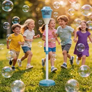 Automatic Handheld Bubble Machine for Kids, Bubble Maker Spring Summer Toys with Lights, Children's Day Gift Outdoor Rechargeable Blower Best Easter Gift for Children #GLOBAL PICKS