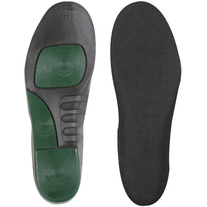 Shock Absorbing Rubber Boot Insoles with Contoured Arch Support for Tactical, Military, Public Safety, and Work Boots