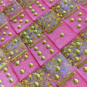 Handmade Custom Resin Domino Sets - Personalized Crafted Unique Touch Customizable Colors Perfect for Gifting