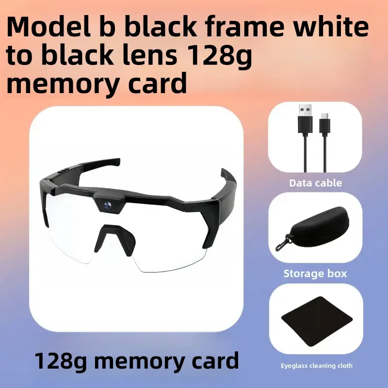 Model B (Black Frame) White to Black Lenses 128GB 