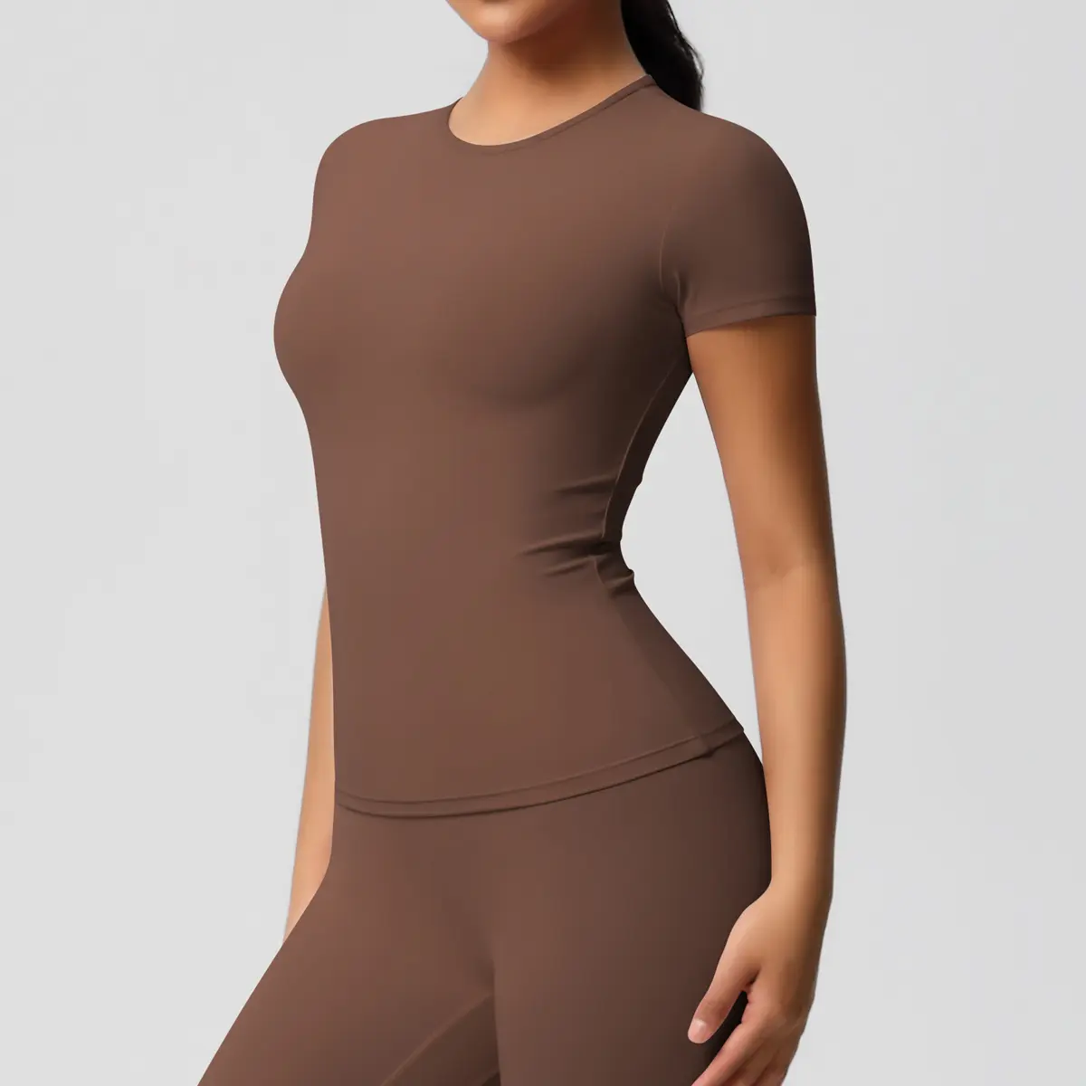 7103 Short Sleeve   Chestnut Color