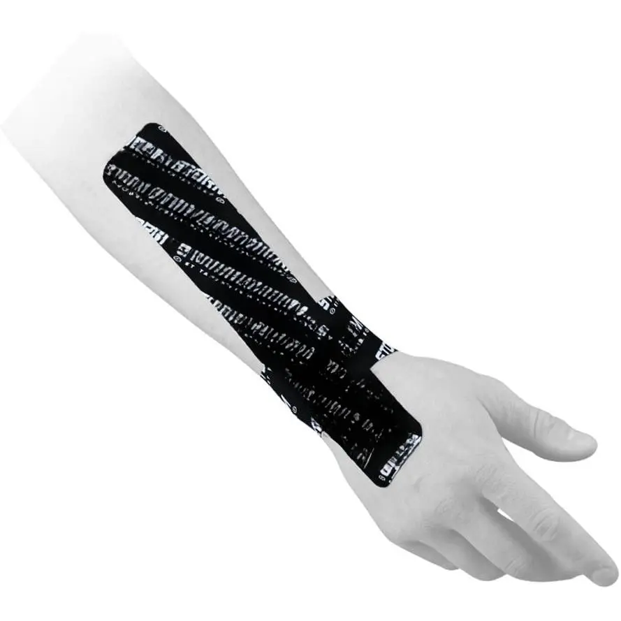 Bowling GT Tape - Precut Black 20-Pack with 2% Anion Additives, Enhances Blood Circulation, Heightens Pressure Sensitivity, Improves Pain Reduction, Boosts Fine Motor Control