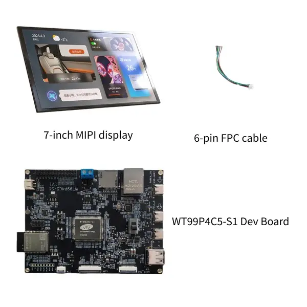 ESP32-P4+C5 Smart Display Starter Kit with 7" Touchscreen — Built-in WiFi 6 & Bluetooth, Plug-and-Play HMI Board for IoT, AI & Home Automation Projects