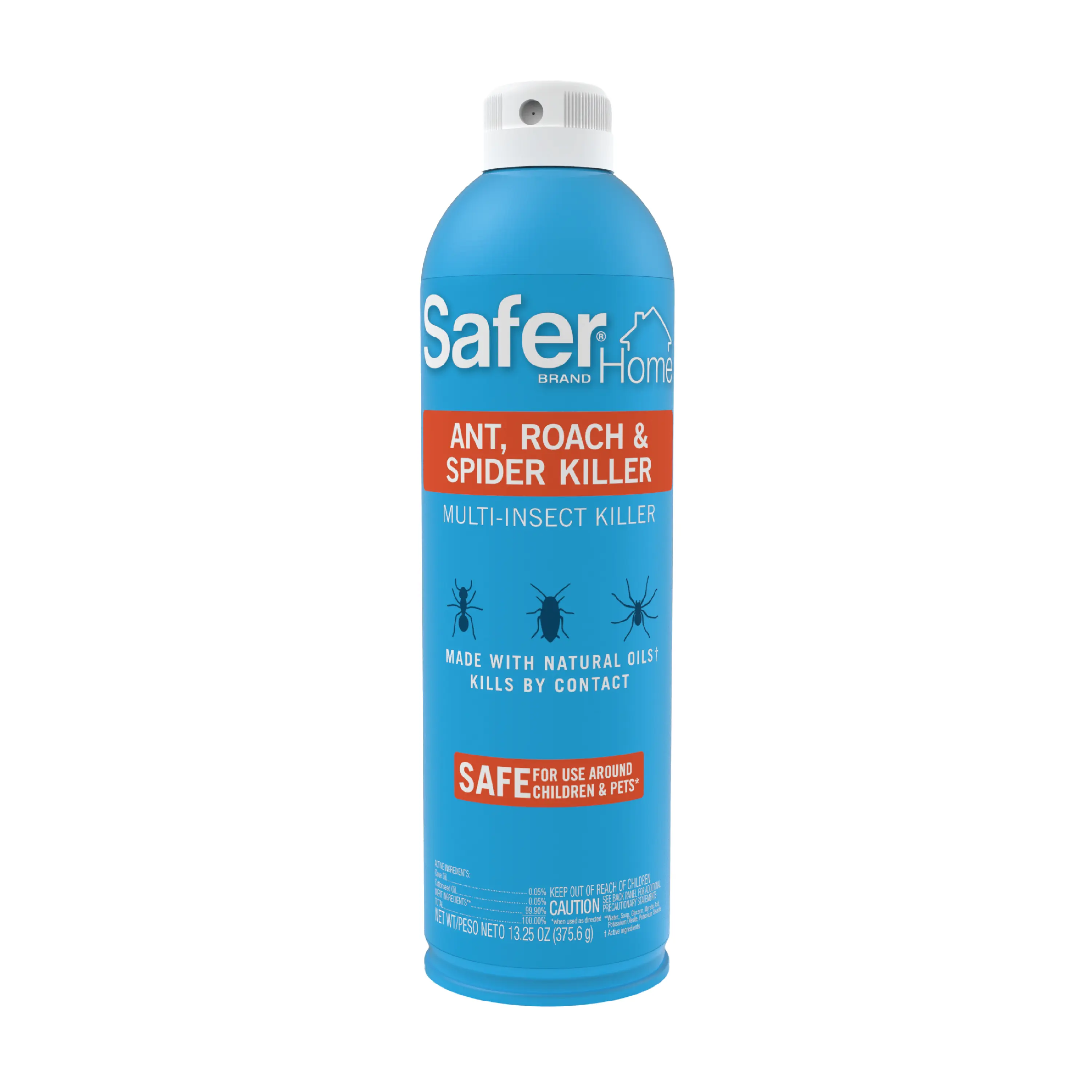 Safer Home Household Indoor Insect Control Spray - 13.25 oz Natural Oils Formula, Kills Ants, Roaches, Spiders on Contact, Ozone-Friendly Multi-Insect Killer