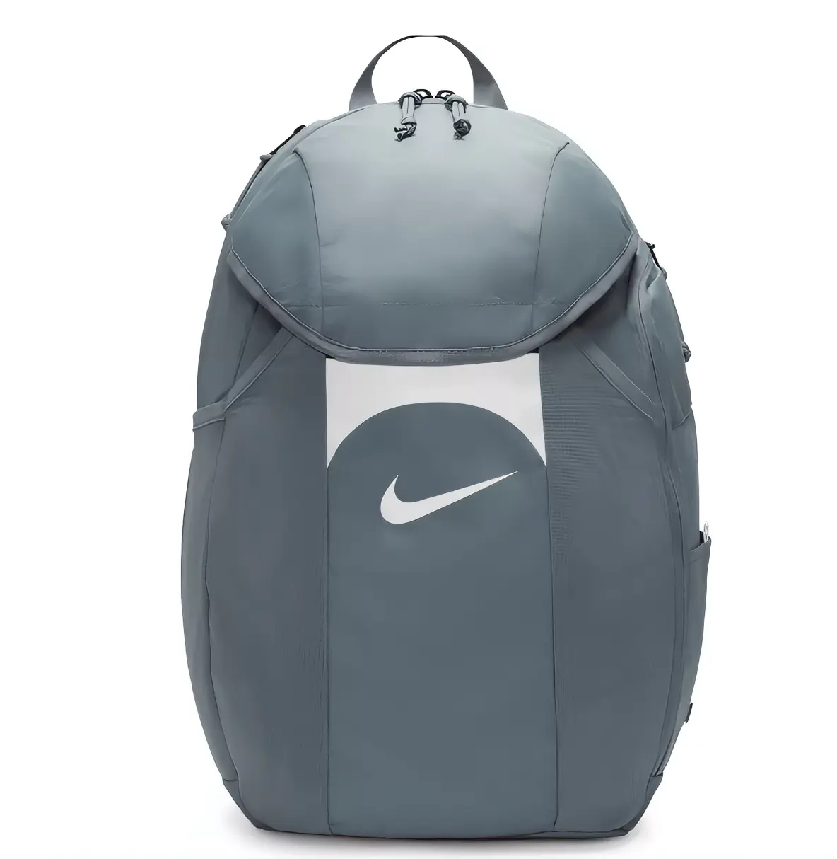 Nike Gray Backpack with White Logo and Multiple Pockets for Everyday Use DV0761-065