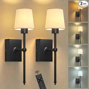 Non drilling installation, detachable, Perfect for renters/Renters Friendly creative wireless charging wall lights: no need to remove the entire lamp body/detachable charging battery compartment power supply wall lights/mirror lights/mural lights