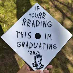 custom hip hop inspired graduation cap topper