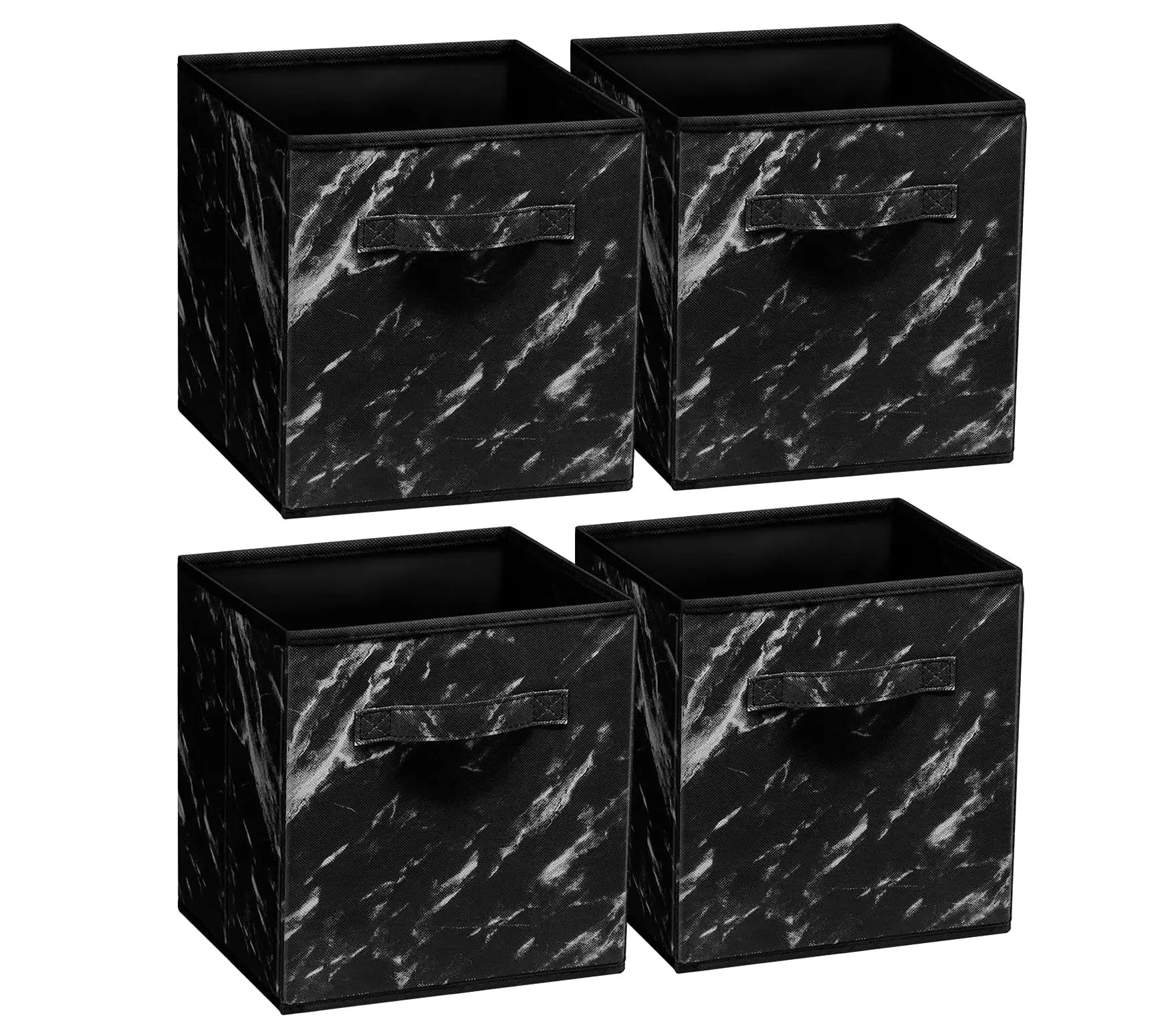 Sorbus Marble Foldable Storage Cube Bins