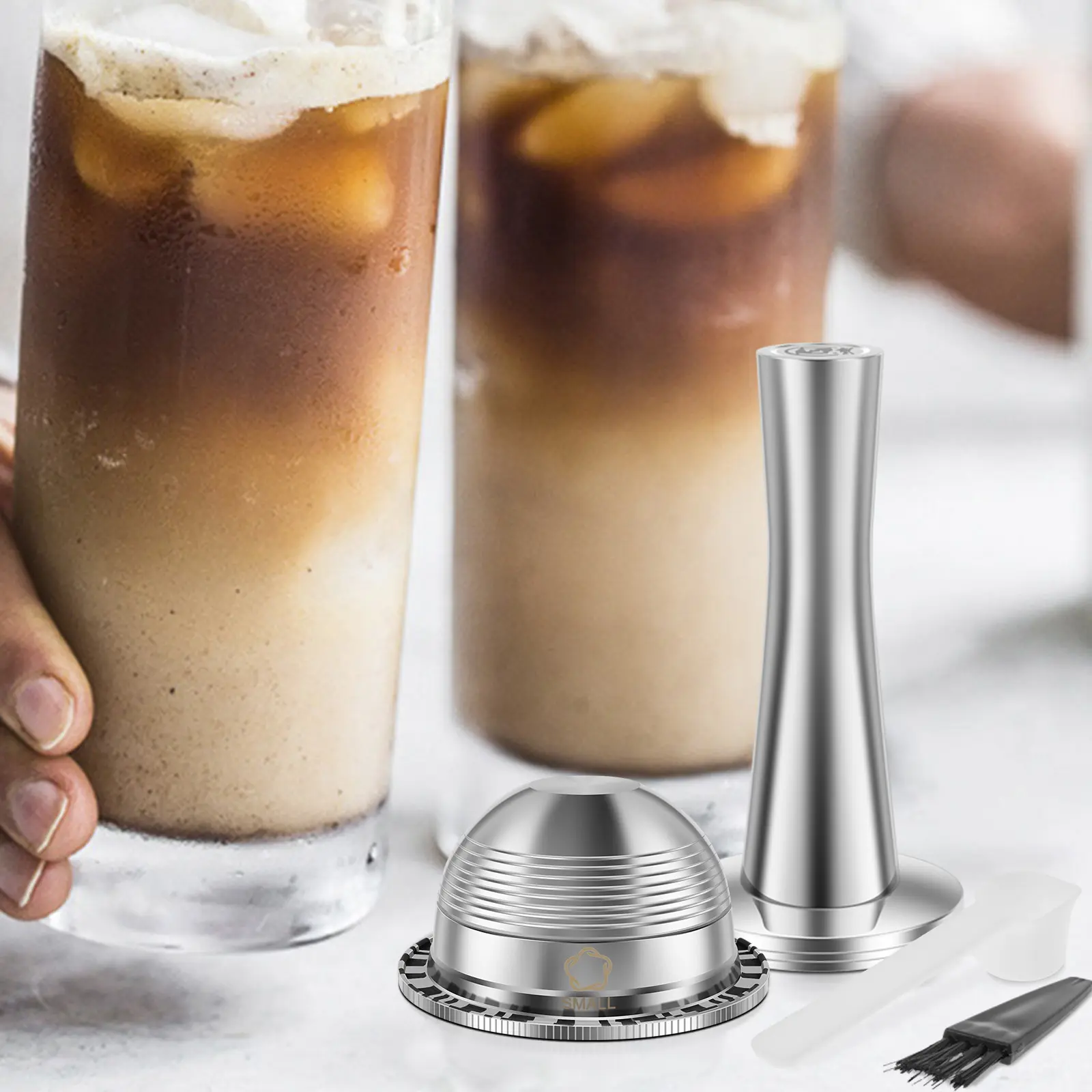 Stainless Steel Coffee Capsule Reusable Coffee Pods Practical Coffee ...