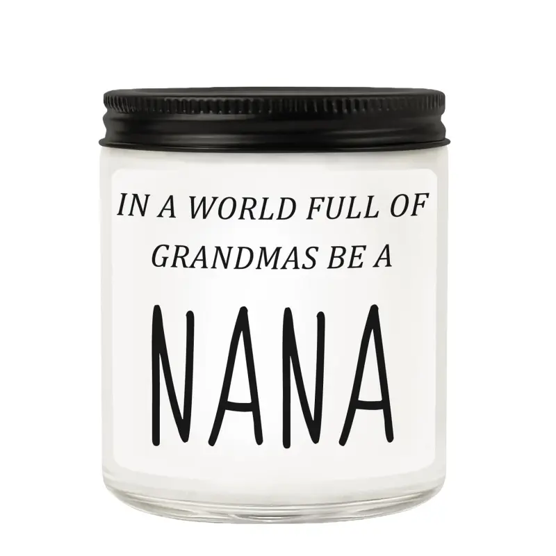 Nana Gifts from Granddaughter Grandson, Funny Birthday Gift for Nana Grandma, Aromatic Candle, Christmas Scented Aroma Cozy Home Fragrance Candles Decor - in A World Full of Grandmas Be a Nana