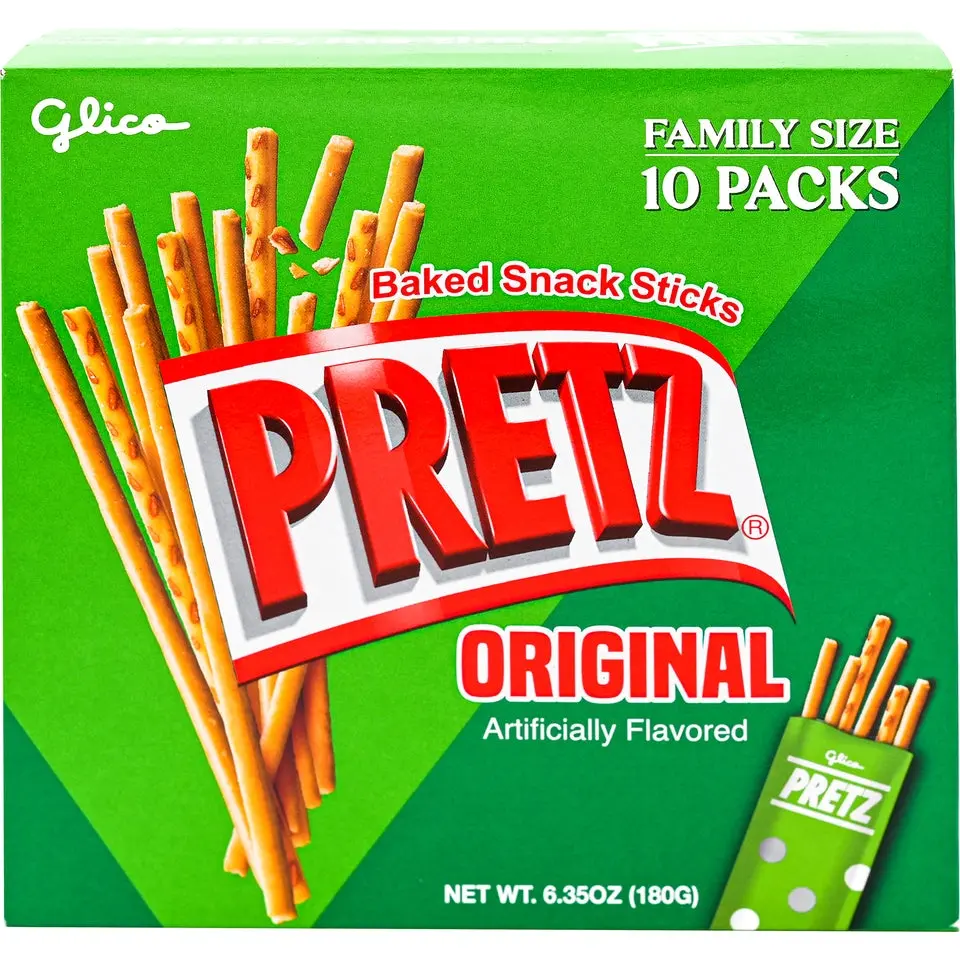 Pocky Glico Pretz Baked Crunchy Snack Sticks - Sweet Original, Salad, Toasted Sugar Flavors, Party Pack, 6.35oz, Wheat-Containing, Snacks, Savory Snacks Pocky Glico Pretz Baked Crunchy Snack Sticks - Sweet Original, Salad, Toasted Sugar Flavors, Party Pack, 6.35oz, Wheat-Containing, Snacks, Savory Snacks