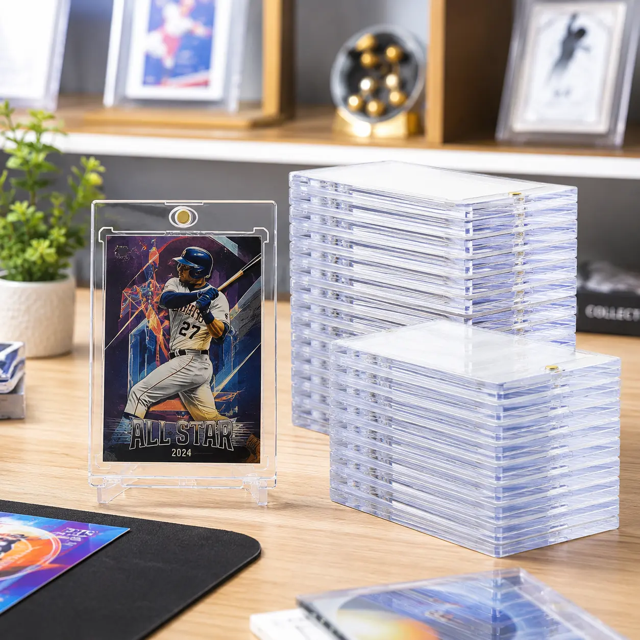 UFORU Magnetic Card Holders for Trading, 35pt Hard Cards Sleeves Case, One Touch Card Holder Fit for MTGSports, Baseball, Game, Toploaders, Standard Cards Display - TikTok Shop UFORU Magnetic Card Holders for Trading, 35pt Hard Cards Sleeves Case, One Touch Card Holder Fit for MTGSports, Baseball, Game, Toploaders, Standard Cards Display - TikTok Shop