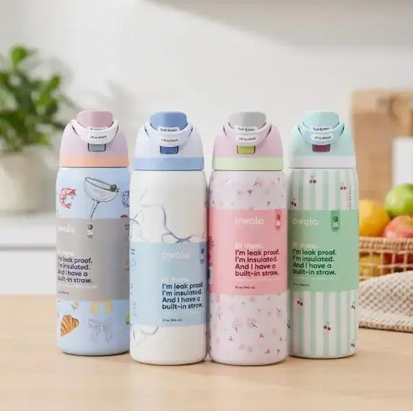 Owala Special Edition 32oz Stainless Steel Water Bottle – FreeSip Straw and Sip Spout, Insulated Reusable Sports Bottle for School, Hiking & Travel