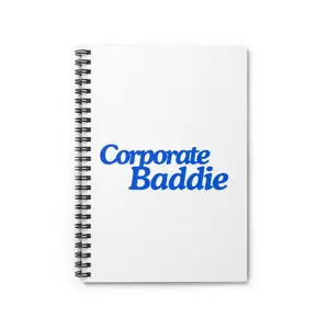 Corporate Baddie Spiral Notebook - Ruled Line