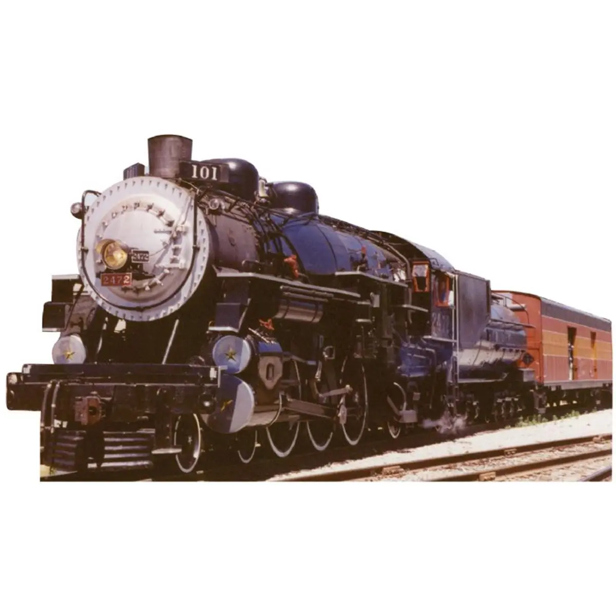 212 MAIN Southern Pacific Train 2472 Life-Size Corrugated Cardboard Stand-Up, Hanging Home Decor Accent, Wall & Door Decoration for Home Supplies
