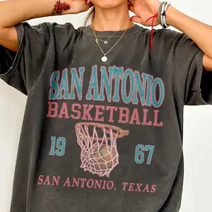 San Antonio Basketball Vintage Comfort Colors Shirt, Victor Wembanyama Game Day Tee