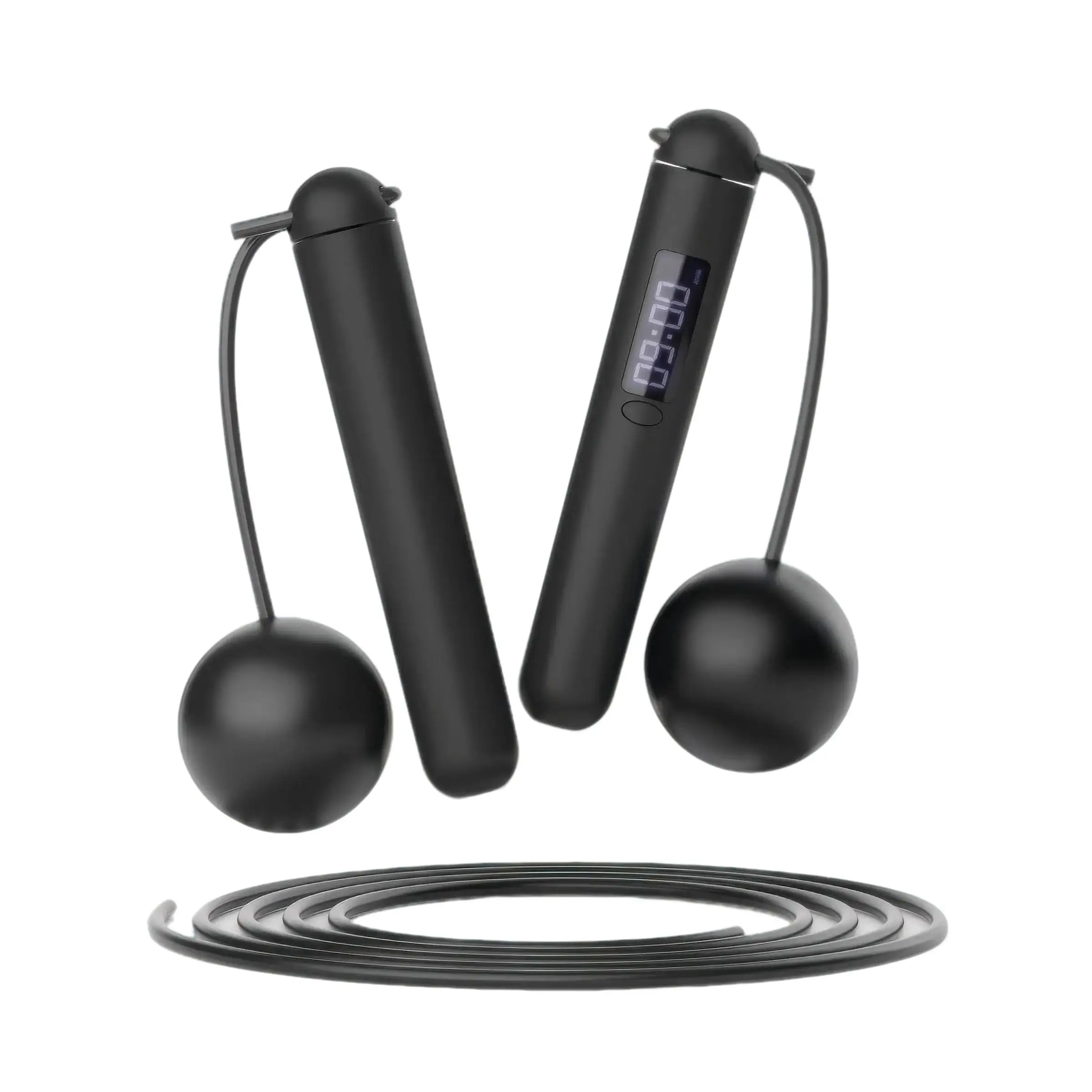 Smart Counting Jump Rope, 1 Set Batteries Required Adjustable Skipping Rope with Lcd Display, Fitness Equipment for Home Gym Workout, Valentine's Day