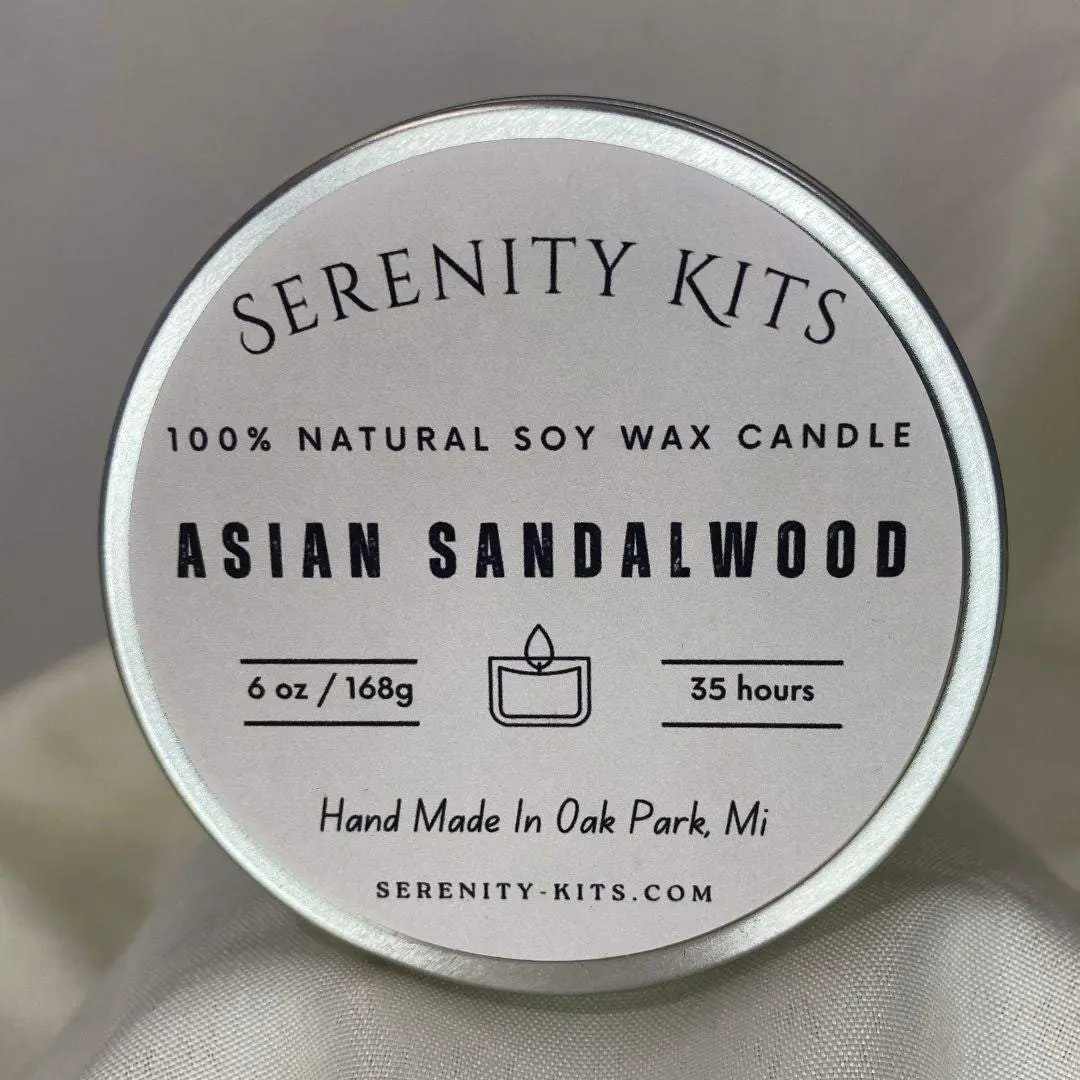 Asian Sandalwood - Natural Soy Candle 6oz